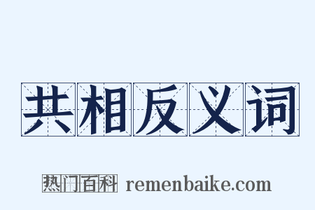 共相反义词是什么意思的图片